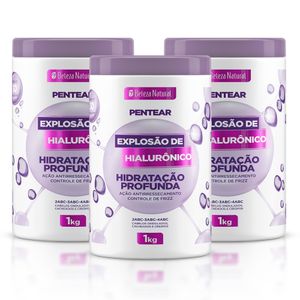Kit Creme de Pentear Explosão de Hialurônico 1Kg (3 itens)