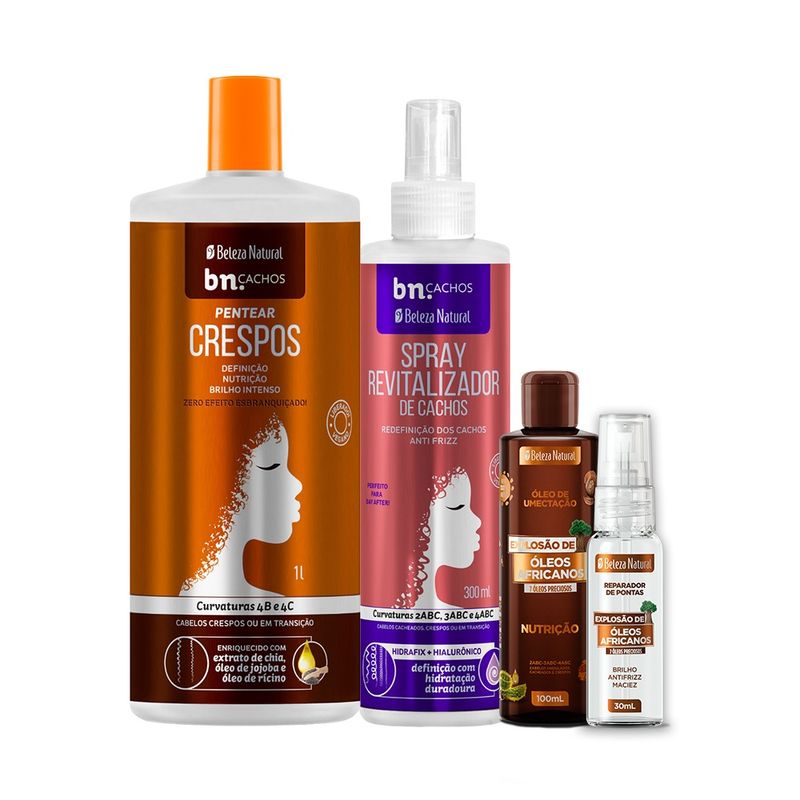 Pentear-Crespos-1l-Spray-Revitalizador-Oleo-de-Umectacao-e-Reparador-de-Pontas