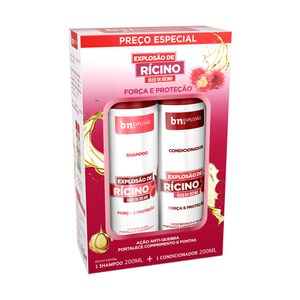 Kit Duo Shampoo 200ml + Condicionador 200ml Explosão de Rícino | BN Cachos