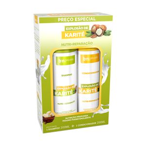 Kit Duo Shampoo 200ml + Condicionador 200ml Explosão de Karité | BN Cachos