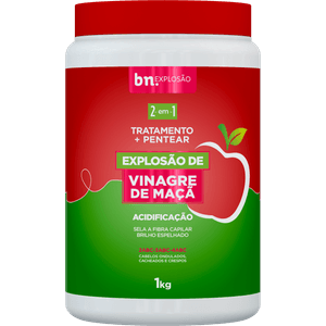 Creme de Pentear e Tratamento Explosão de Vinagre de Maçã 2 em 1 1Kg | BN Cachos