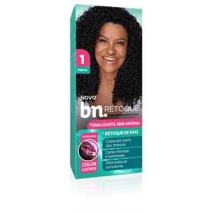 Tonalizante Sem Amônia 90g Preto 1.0 | BN Cachos